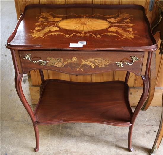 Inlaid marquetry table